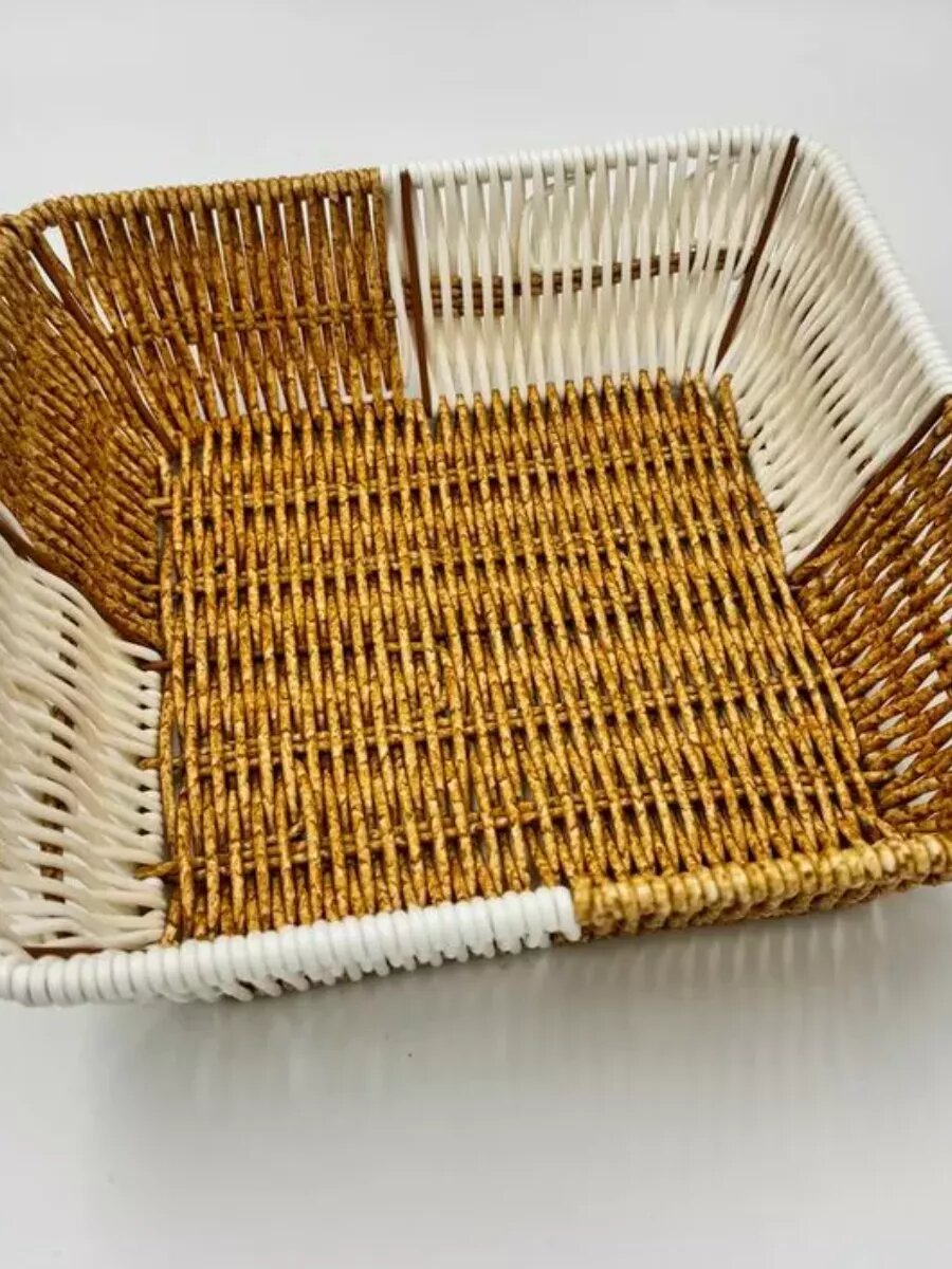 Плетенная корзина для хранение продуктов и выпечки. Корзина для фруктов, хлебница.