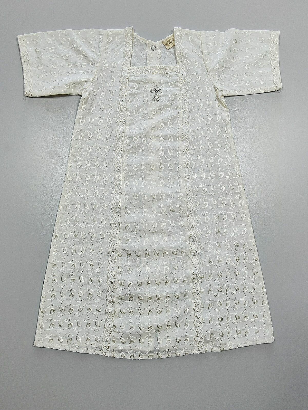 Платье крестильное  размер 68 молочный