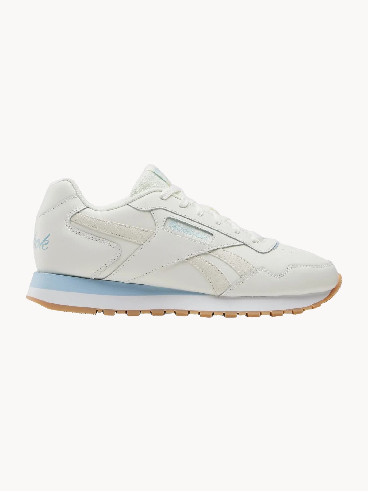 Кроссовки Reebok Glide, размер 5 US, бежевый/бежевый/голубой