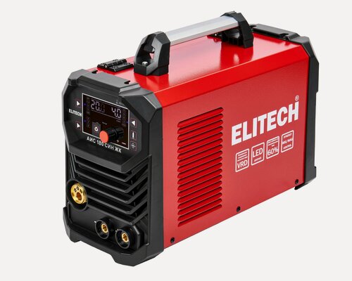 Изображение товара Cварочный аппарат инверторный MIG/MAG ELITECH АИС 180 СИН ЖК, ПВ 60%
