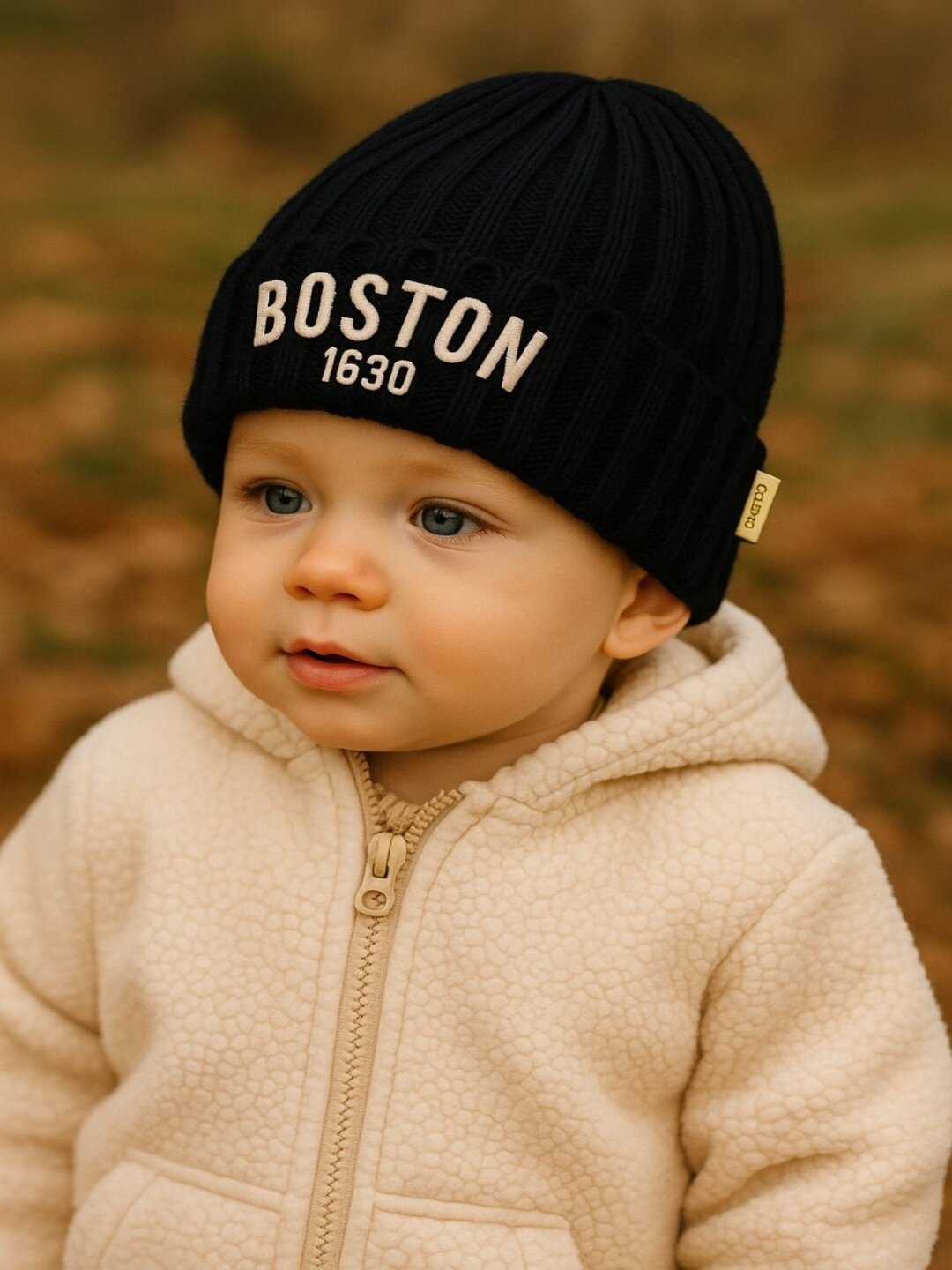 Шапка нет для взрослых и детей, размер 26-28, бежевый — фото 1