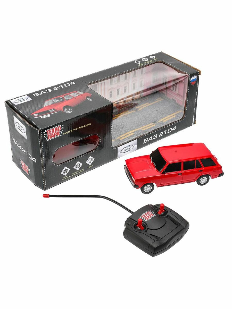 Технопарк Машина на р/у LADA ВАЗ-2104 18 см свет красный
