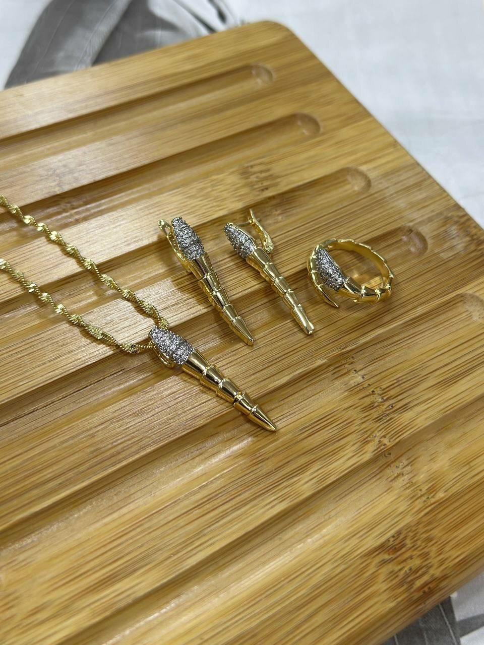 Моносерьга RADI, размер 17 мм, gold — фото 1