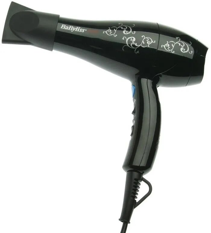 Фен BaByliss PRO BAB5559E, 2000Вт, 6 скоростных режимов, черный — фото 1