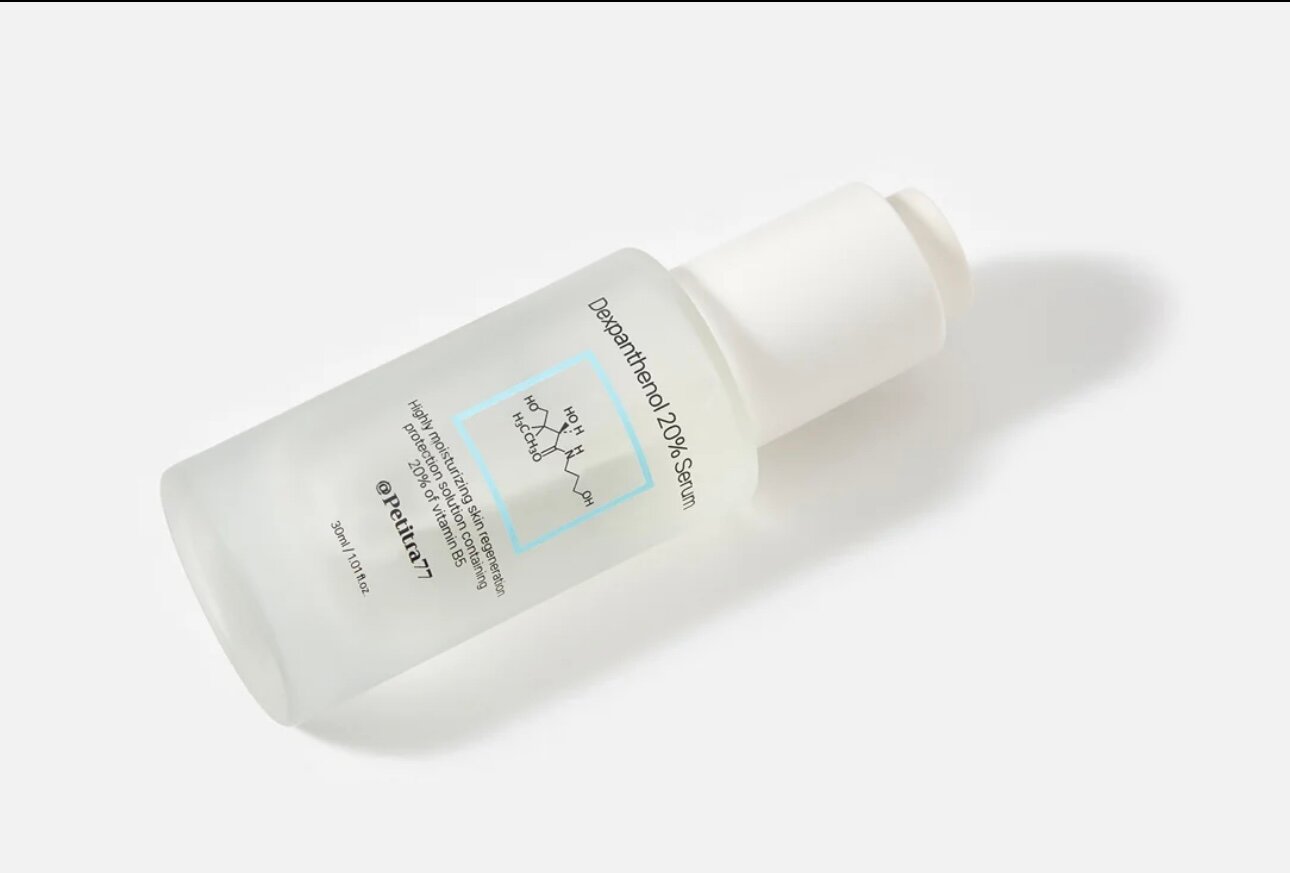 Сыворотка для лица Petitra77, Dexpanthenol, с витамином В5, для чувствительной кожи, 30мл