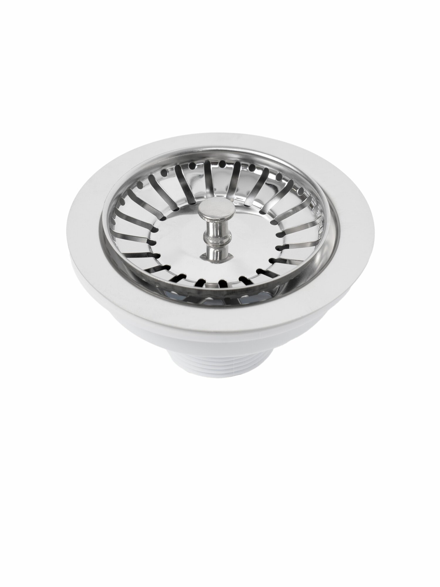 Выпуск 3 1/2" с нержавеющей решеткой 114 мм, металл — фото 1