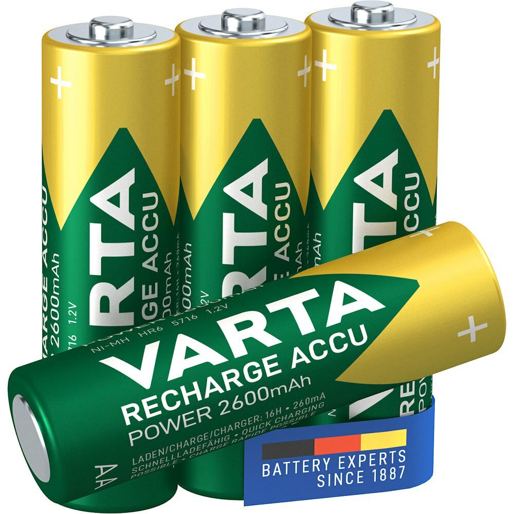 Аккумулятор Varta R2U, АА, 2600mAh, 300 циклов заряда, блистер, 4 шт. — фото 1