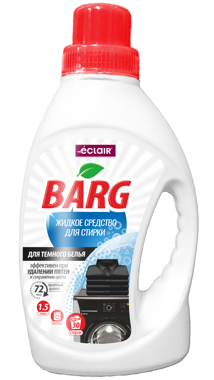 Eclair "Barg"Жидкое средство для стирки темных тканей 1500мл
