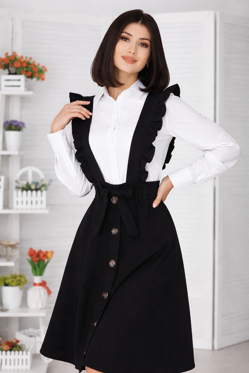 Платье , размер 42, черный — фото 1