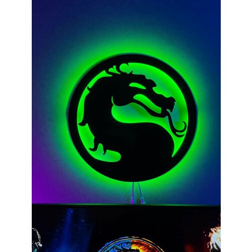 фото Настенный светильник mortal kombat/ мортал комбат с rgb подсветкой solovevstore