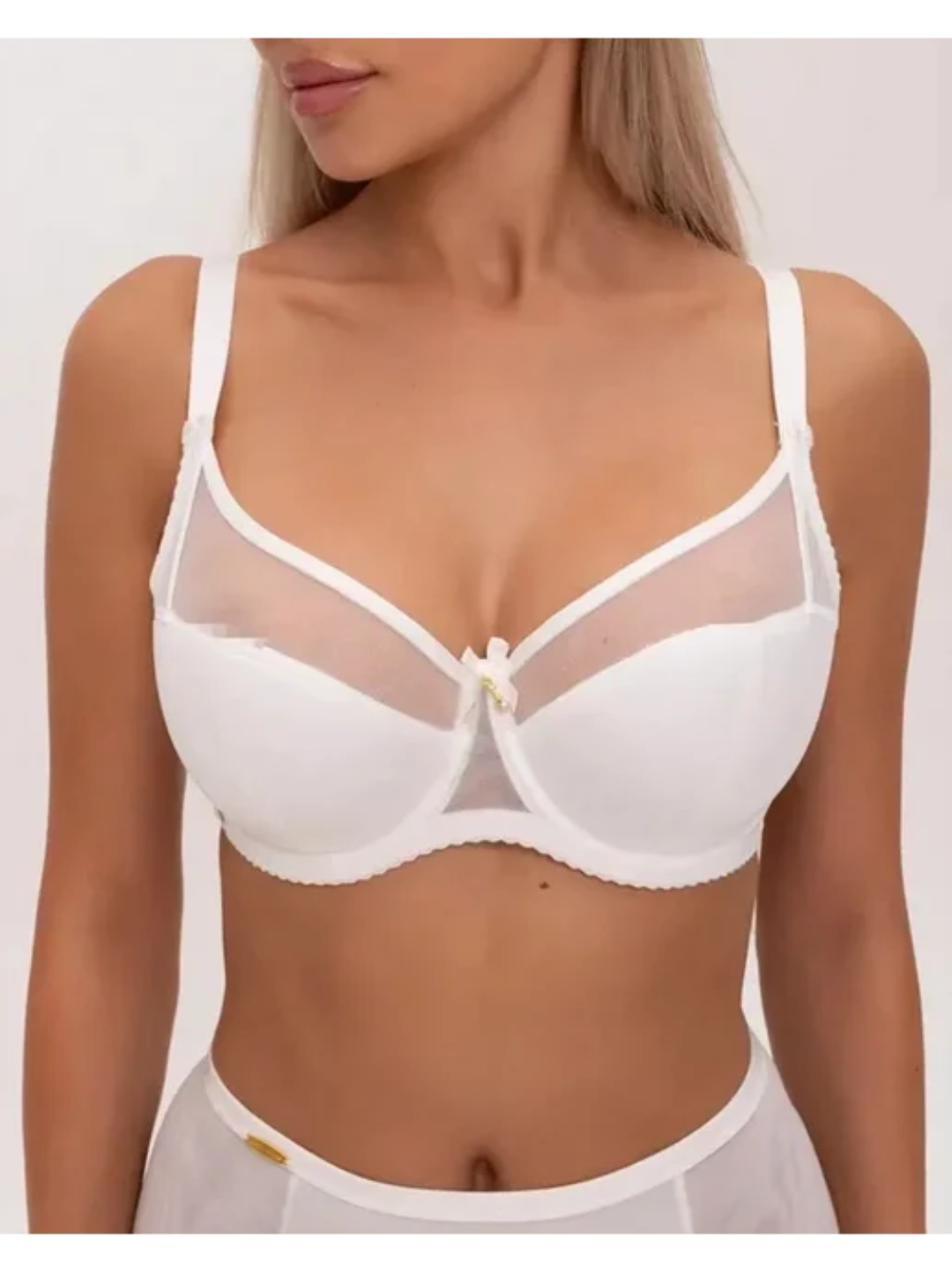 Бюстгальтер, 1 шт., размер 100D, 02 белый — фото 1