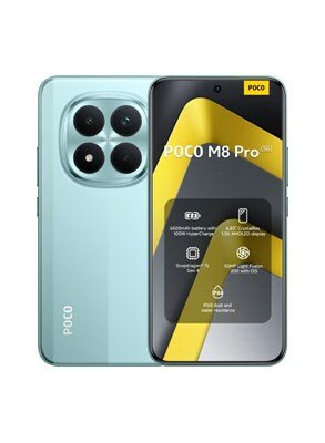 Смартфон XIAOMI POCO M8 PRO 5G, Green, 8/256 GB, Dual SIM, UZIMEI. — фото 1