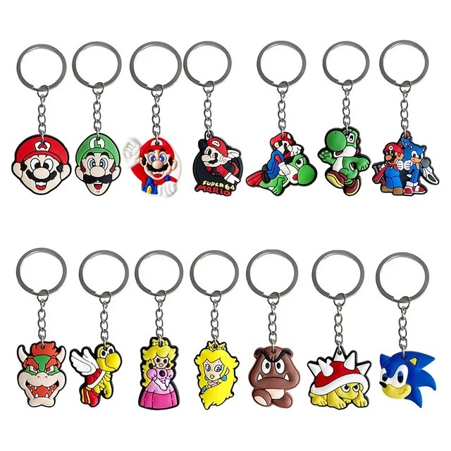 Подарки для вечеринки в стиле Super Mario, товары для дня рождения, игры, брелоки в стиле Mario Bros, игрушки, пиньяты на Хэллоуин, наполнители для рож