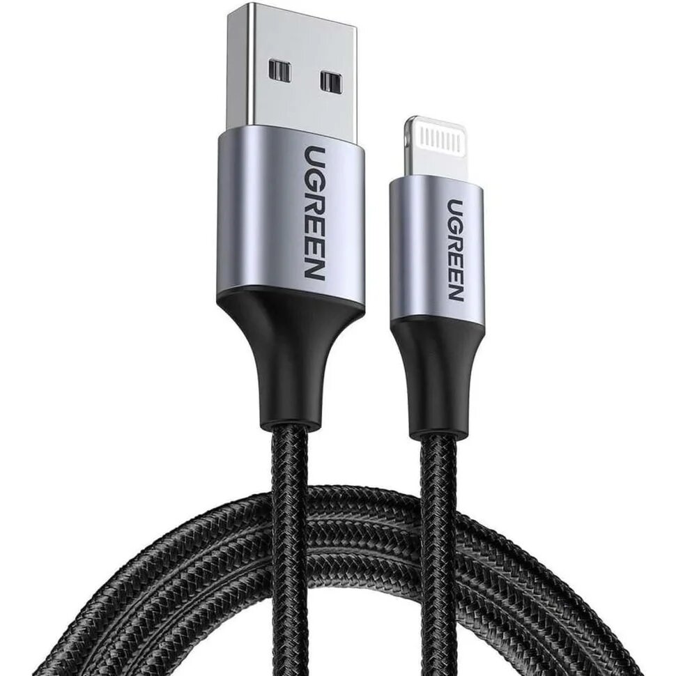 Кабель Ugreen US199 USB Type-A - Lightning 2 метра 60158, 2449186