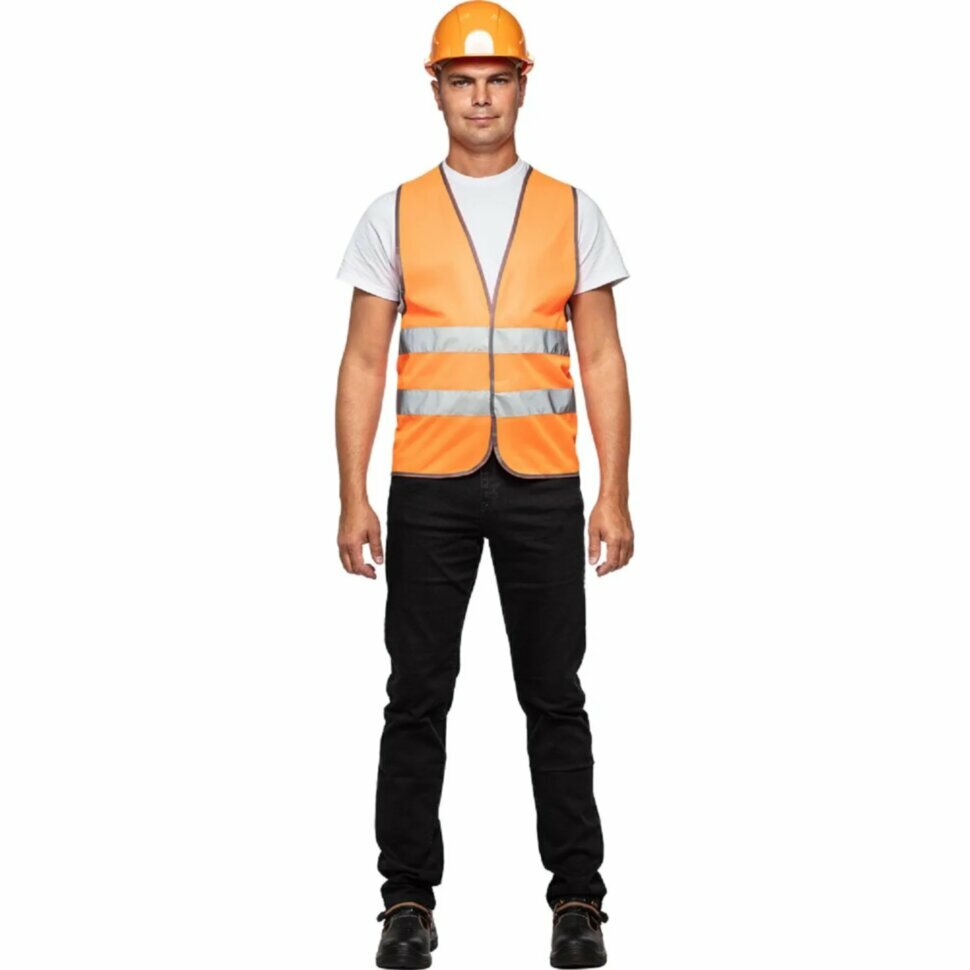 Жилет сигнальный, Тип 1Е, цв. оранж.(р. XS-M/40-46), 2142728