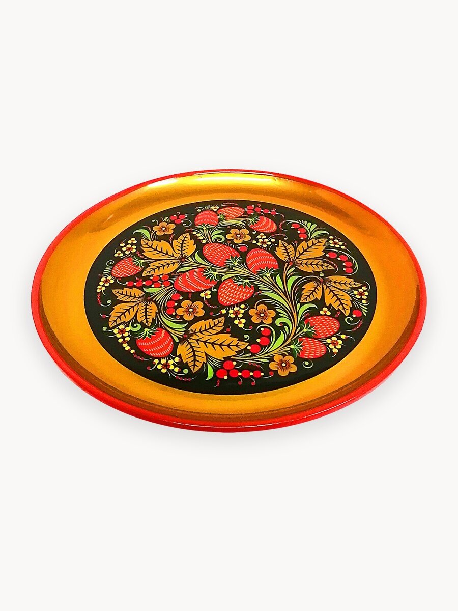 Тарелка-панно "Хохлома" 150х15, АО "Хохломская роспись"