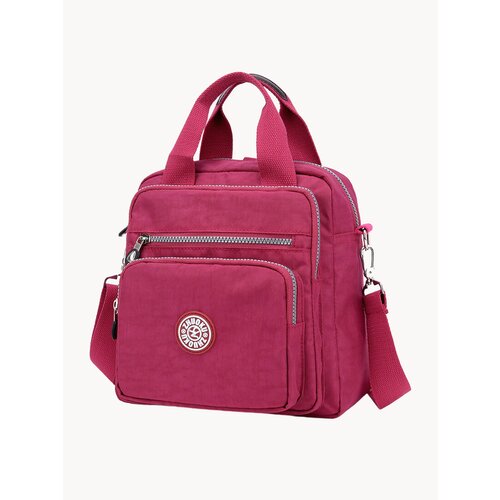 Рюкзак Zhuo Cool, женский, полиэстер, монохромный, винный, 5.0