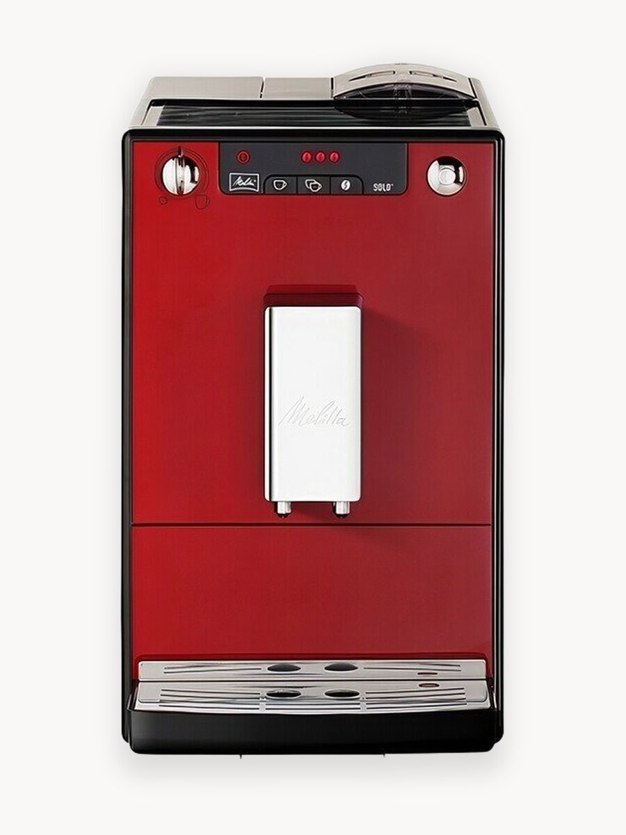 Кофемашина автоматическая Melitta E 950-204 Solo, 15 Бар, 5 степеней помола, красный чили