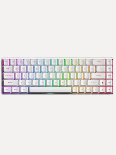 Изображение товара Игровая проводная клавиатура VTER Fighting 68 HE, RGB подсветка, 8000 Hz, 1 ms, белый