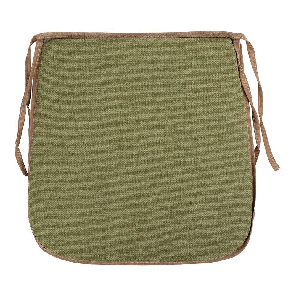 Подушка-сидушка Олива 38х38х2 см зеленая