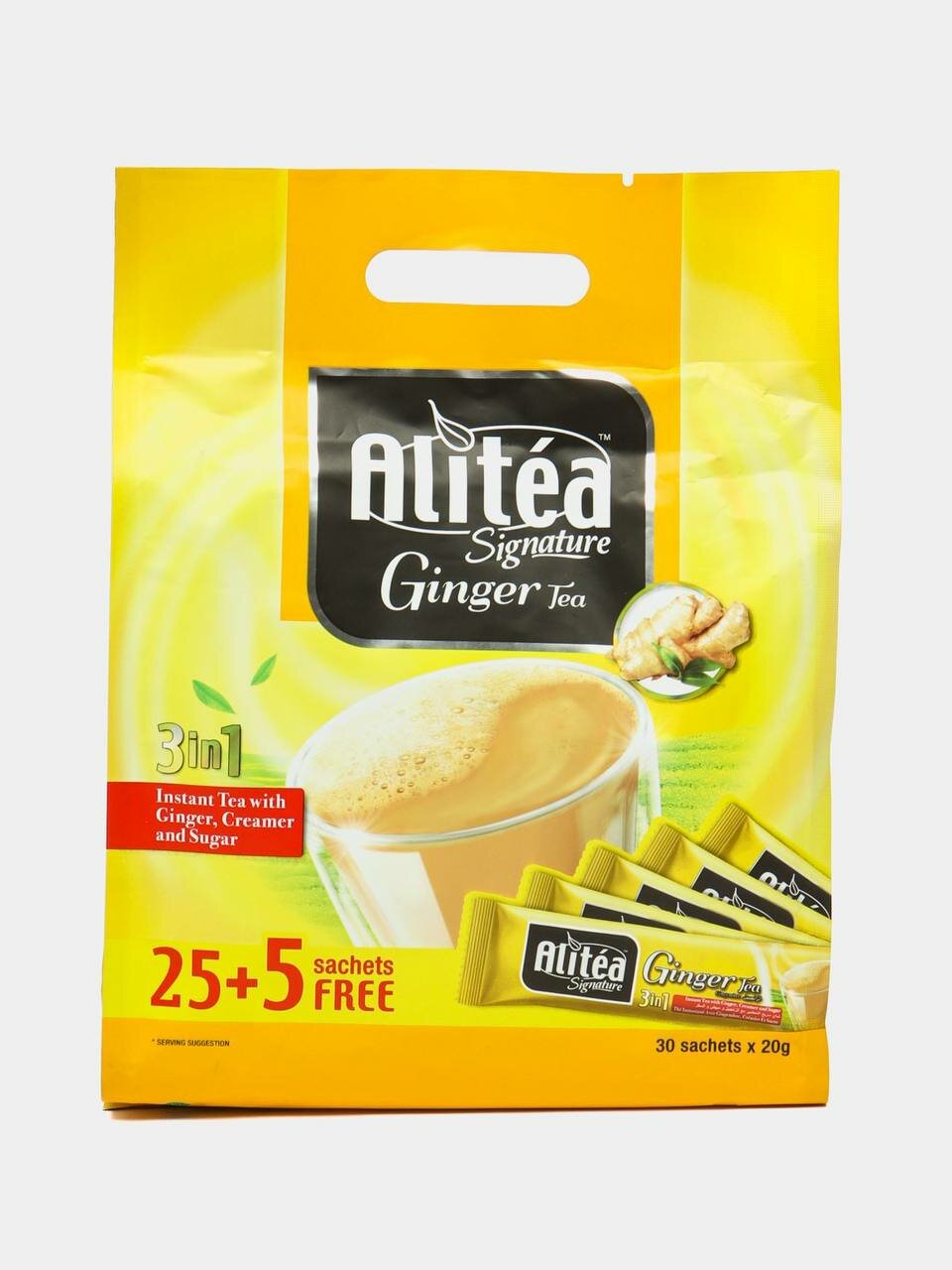 Чай Alitea Signature, имбирь, 3 в 1, растворимый, сливки, сахар