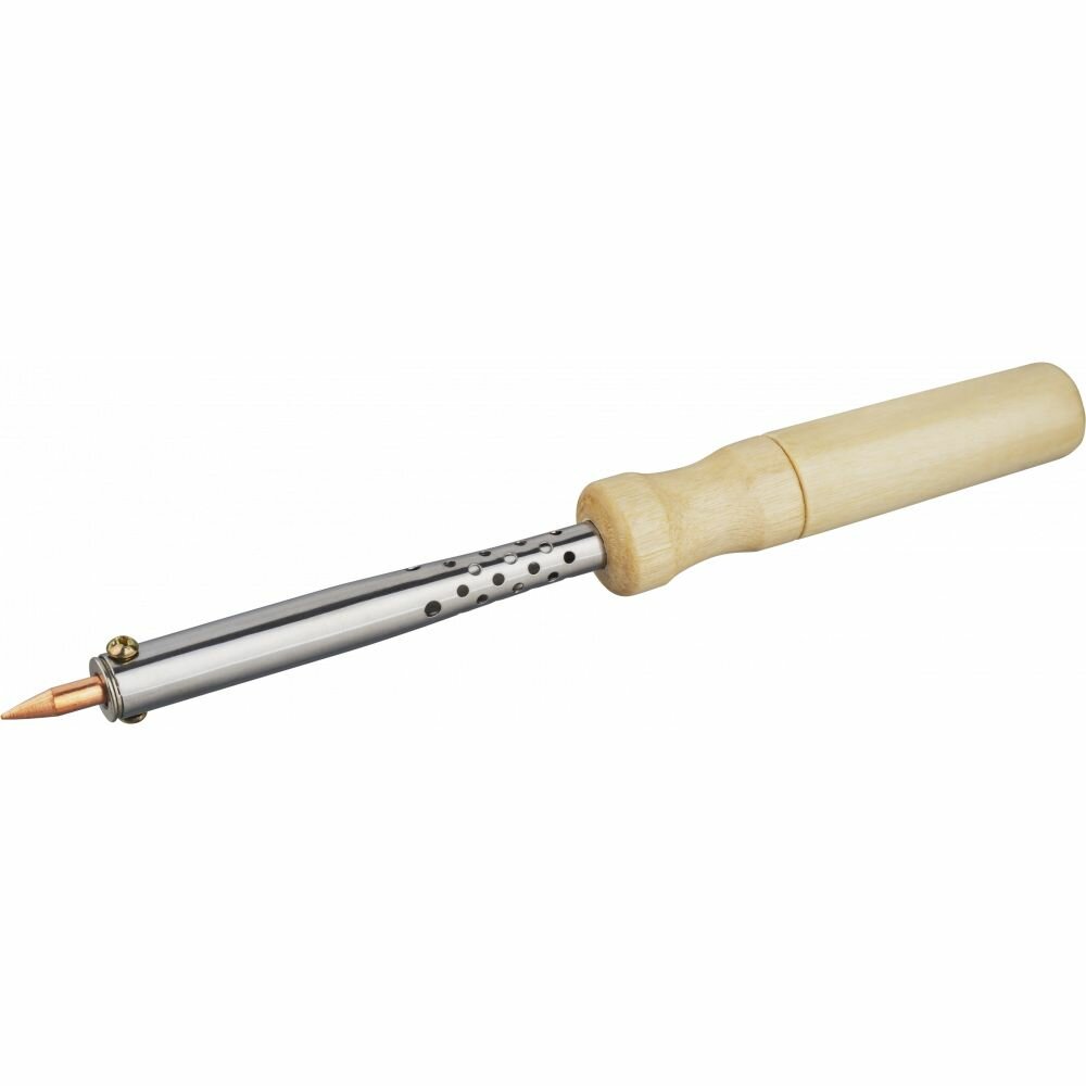 Паяльник 100 ВТ с деревянной ручкой жало прямой конус онлайт OSE-Pes05-100W-CP