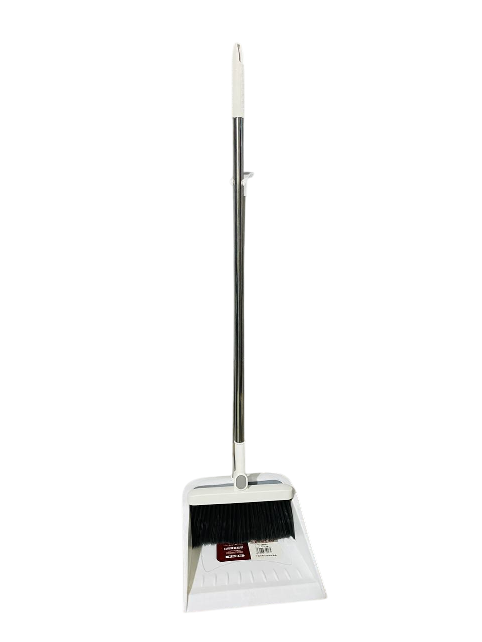 Щетка, веник и совок, для уборки, длинные ручки, белый, 92см — фото 1