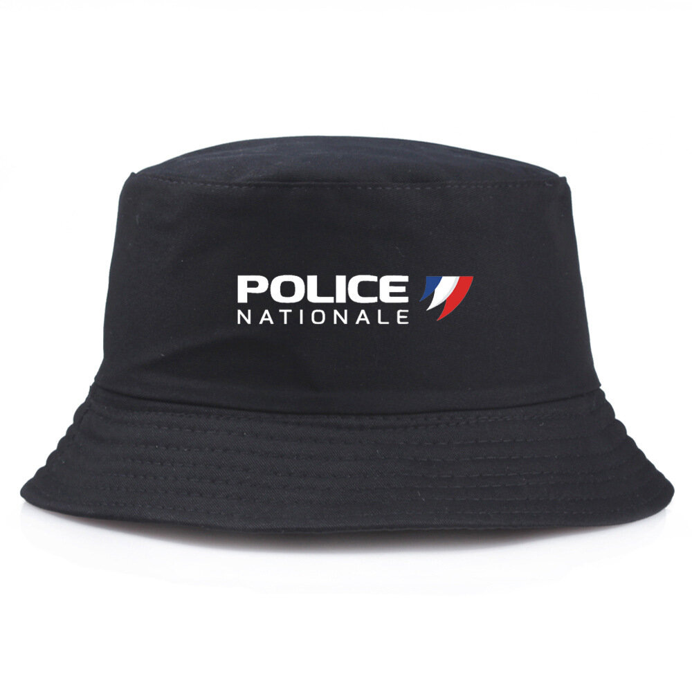 Аниме ведро шляпа "Национальная полиция" унисекс, повседневная пляжная шляпа для рыбака, солнцезащитная шляпа, подходит для подростков и взрослых