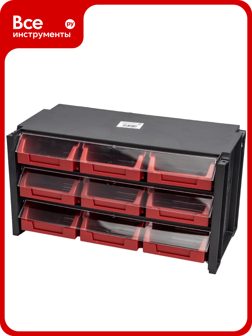 Составная полка 360x170x190мм 9 выдвижных ячеек 100х170х50мм Tayg 309007