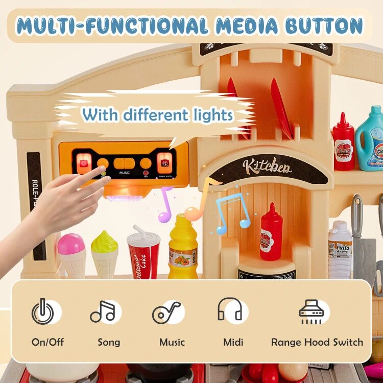 Кухня Spraying Kitchen "Talented Chef", для девочек, с водой, звук, свет, питание от батареек — фото 1