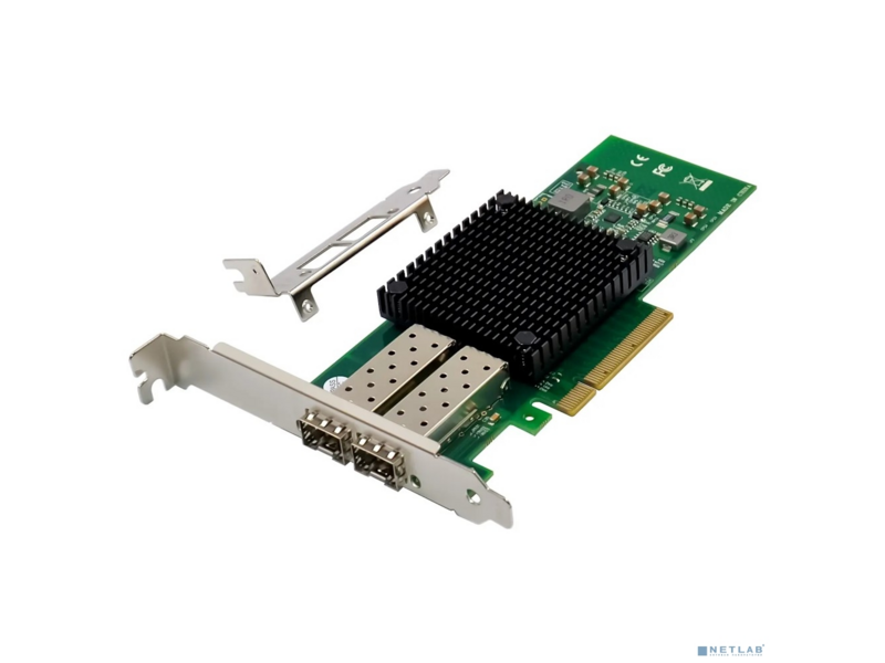ORIENT XWT-MCX3PE8 2SFP+ сетевая карта PCI-Ex8 v3.0 2xSFP+ 10Gbps Server NIC Mellanox ConnectX-3 chipset 10/1 гбит/с 2 планки крепления в комплекте (33296)