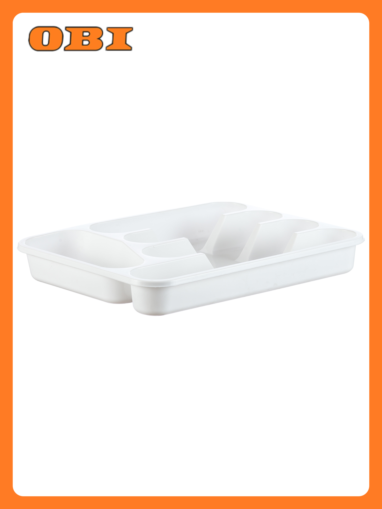 Лоток-вкладыш IDEA (М-Пластика) для столовых приборов белый пластик