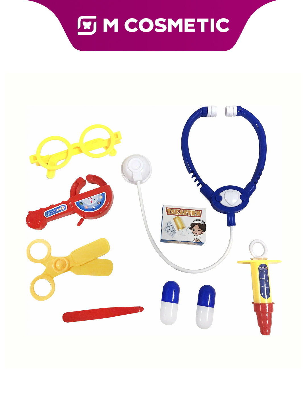 Игровой набор "Доктор" №2, от 3 лет, для развития логики, внимания и координации