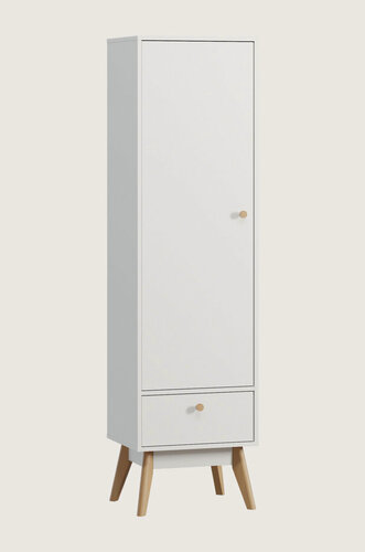 Изображение товара Распашной шкаф для одежды Divan.ru Торвалль-1.1 Белый, 50х40х185 см, 1 дверь, белый