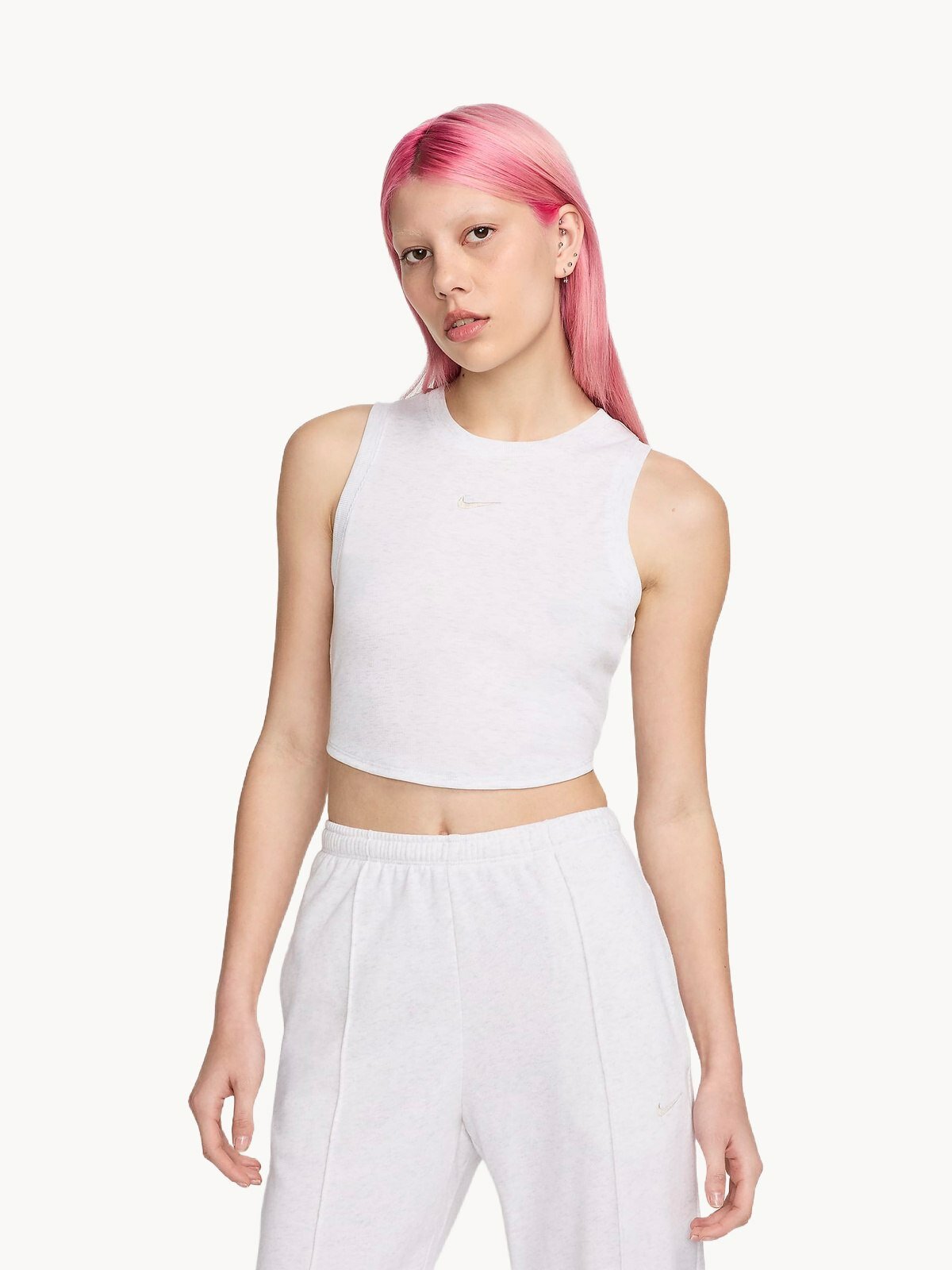 Топ спортивный NIKE Essential, 1 шт., размер XL, светло-серый