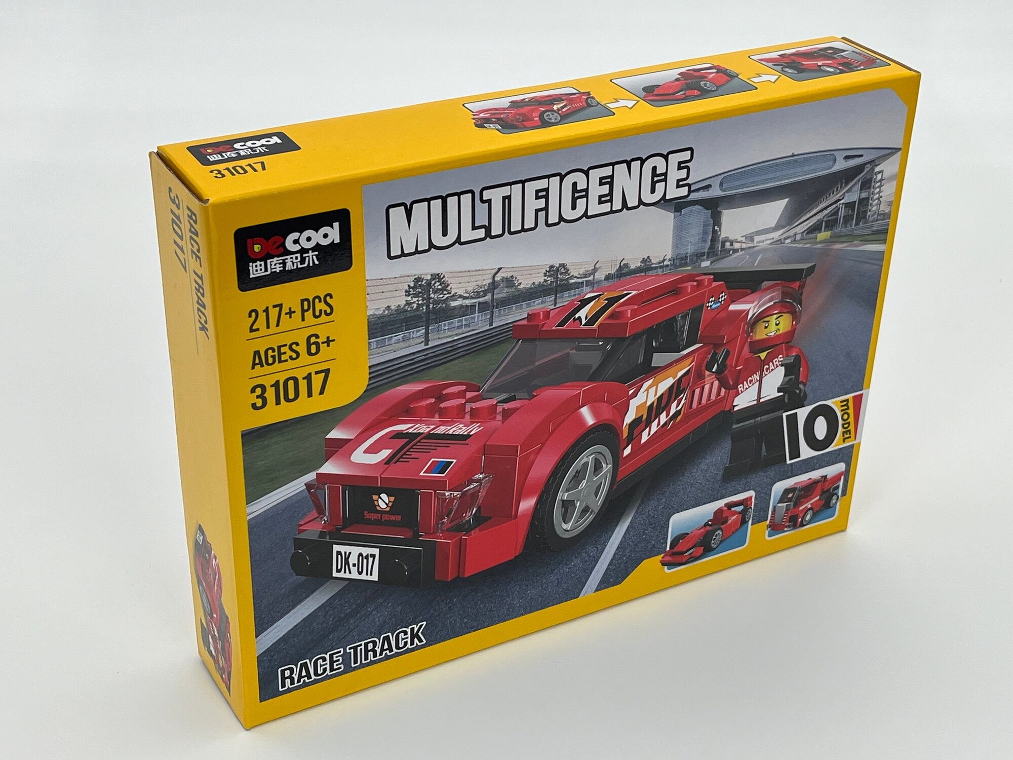 Конструктор Be Cool Multifigence Race Track, гоночная машина, 217+ деталей, модель 31017, для детей 6+