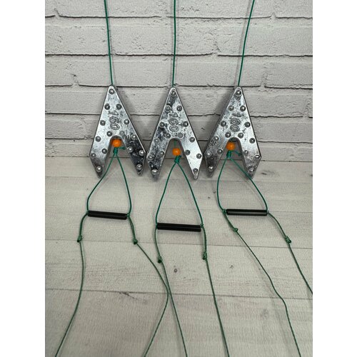 Оснащенные макушатники Ласточкин хвост 160гр на два крючка , комплект из 3-х штук макушатники и жмыховки для рыбалки