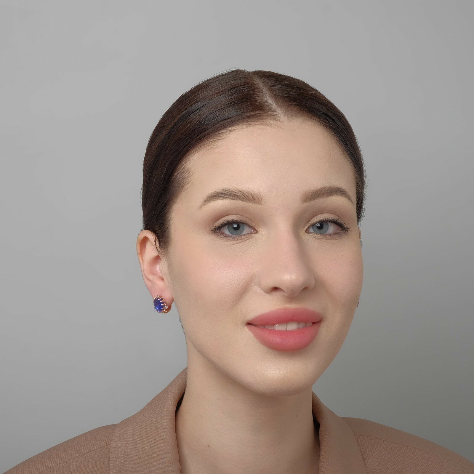 Серьги ТероПром, акрил, синий — фото 1