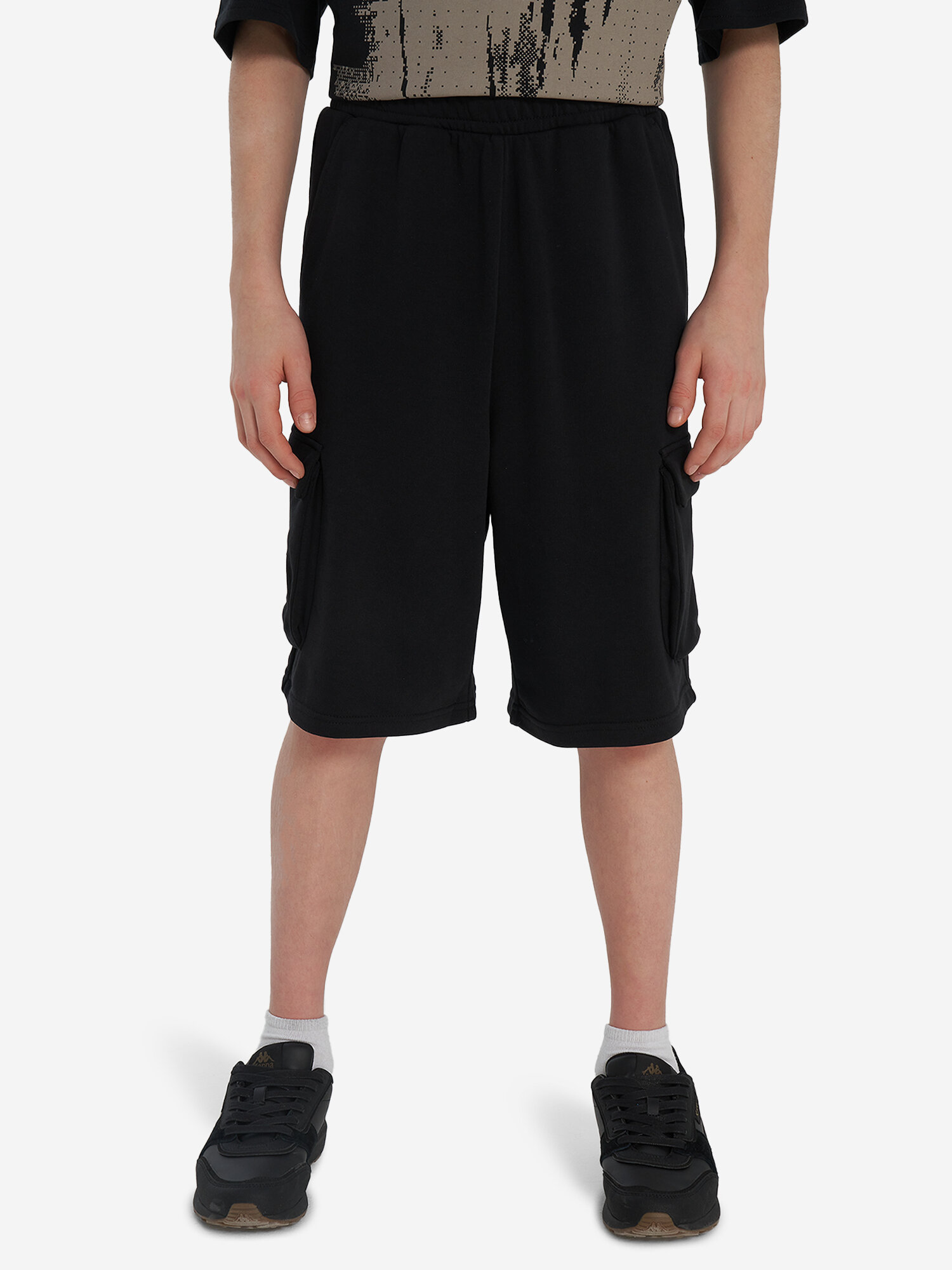 Шорты Kappa, размер 170-176, черный — фото 1