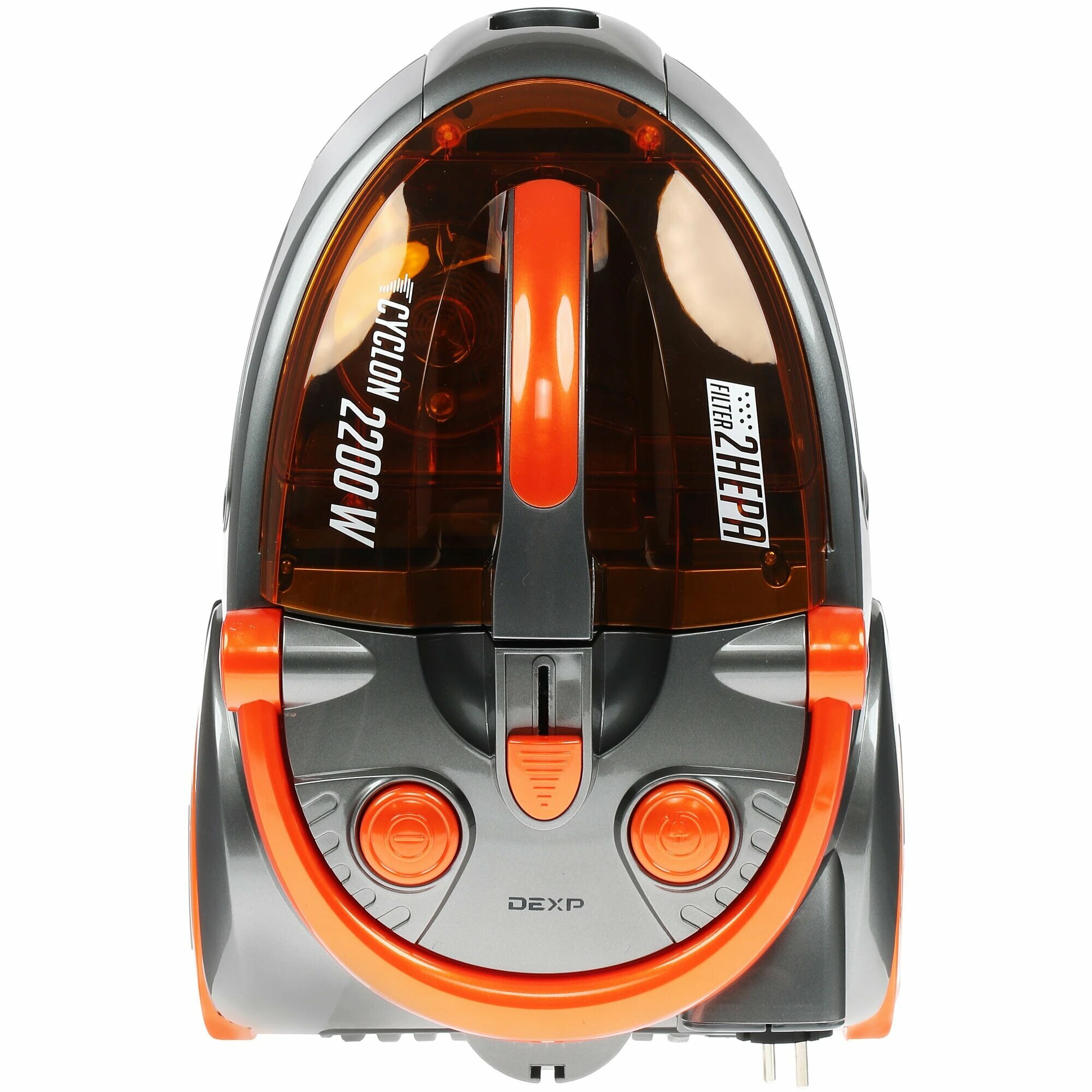 Пылесос DEXP V-2200VC, фильтр тонкой очистки, контейнер, телескопическая труба, серый