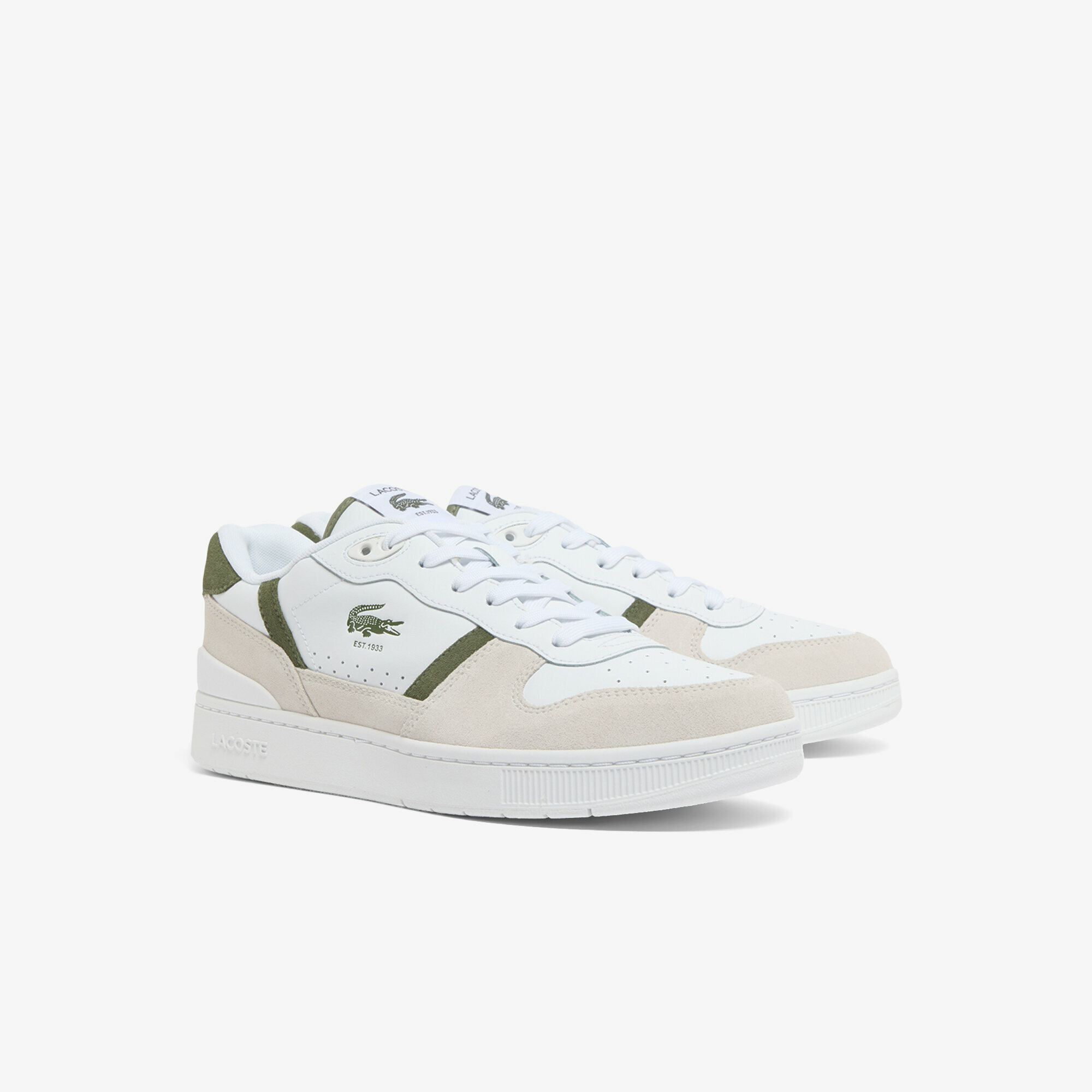 Кеды LACOSTE, размер 8 UK, белый — фото 1