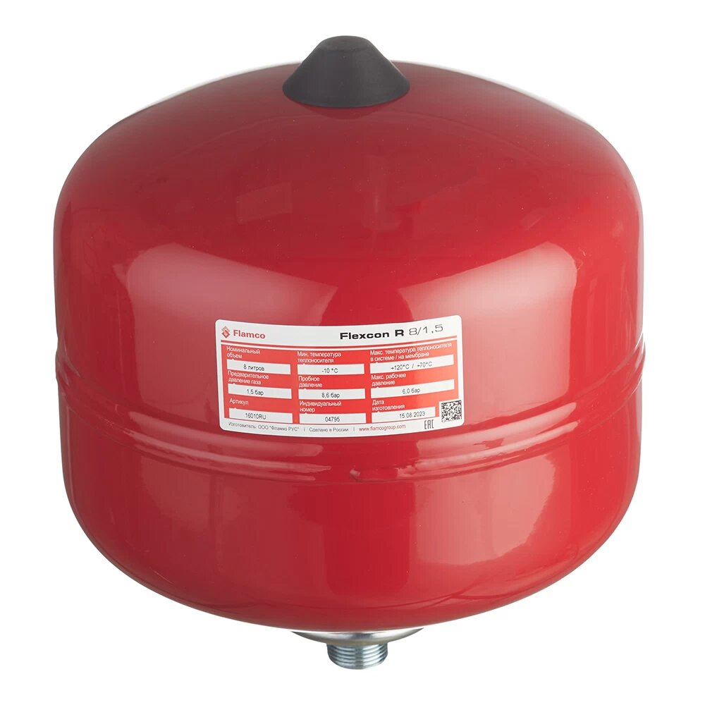 Бак расширительный Flamco Flexcon R 8/1,5 закрытого типа 6 бар 8 л (FL 16010 RU) Flamco FL 16010 RU