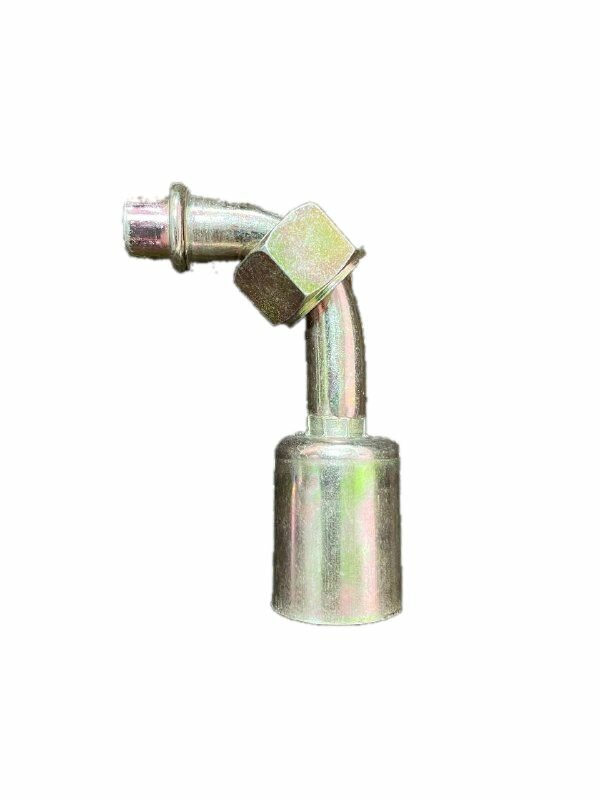 Фитинг G8 (10мм) 90 O-RING (сталь) со стаканом