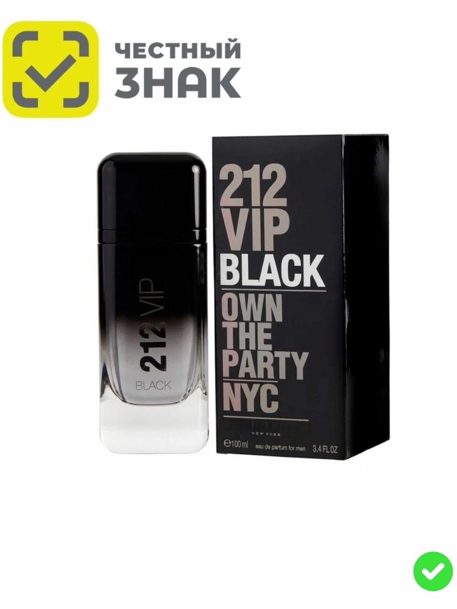 212 Vip Black Own The Party NYC Парфюмерная вода 100 мл