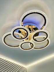 Свет Столицы Люстра потолочная светодиодная с RGB подсветкой и пультом, 115 Вт