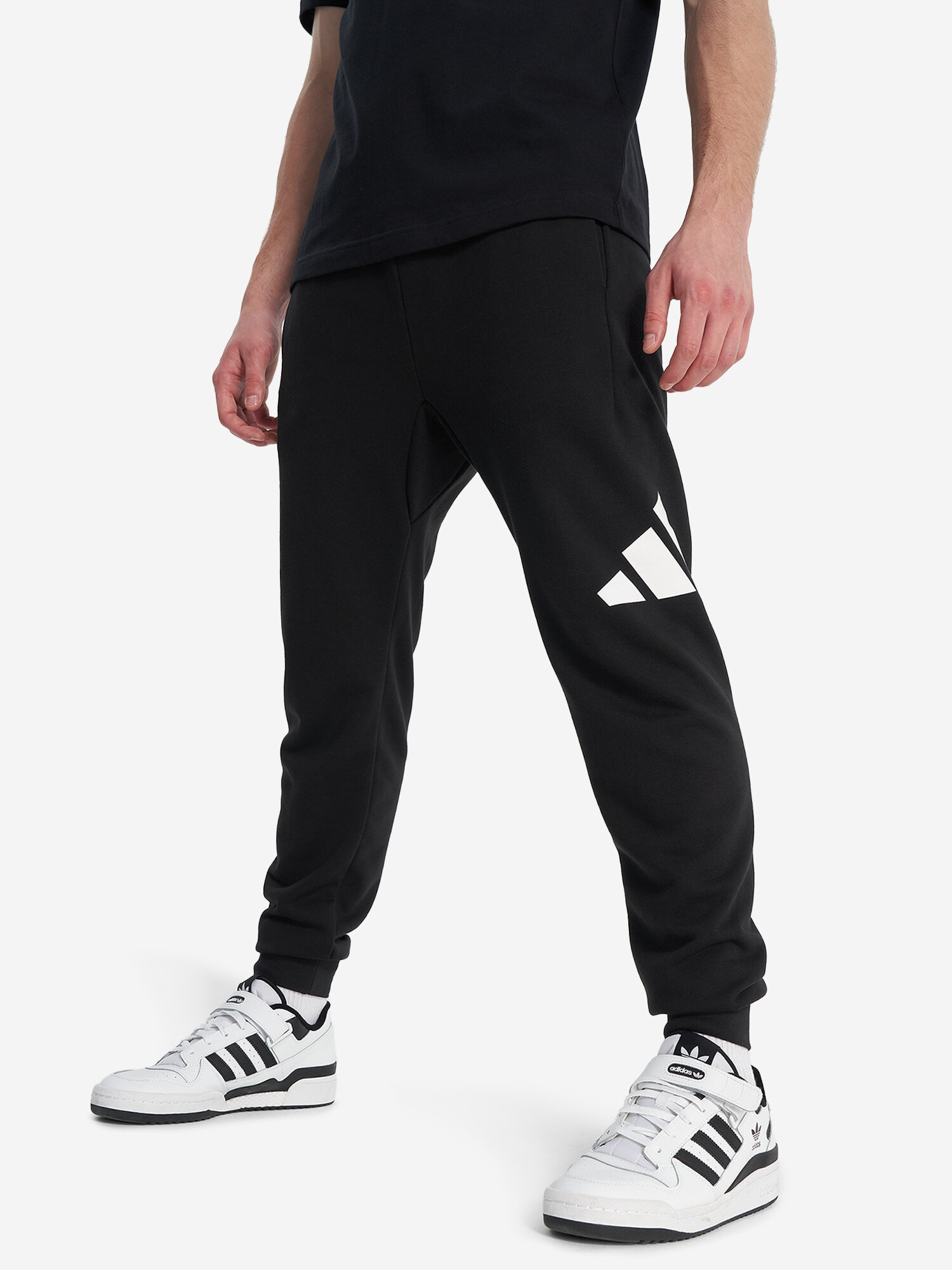 Брюки спортивные adidas, размер M, черный