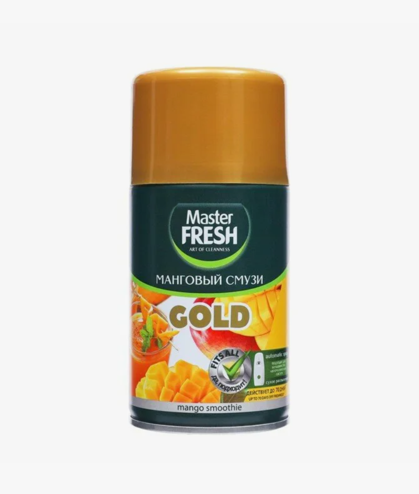 Master Fresh Gold Сменный баллон Манговый смузи 250 мл. Освежитель воздуха