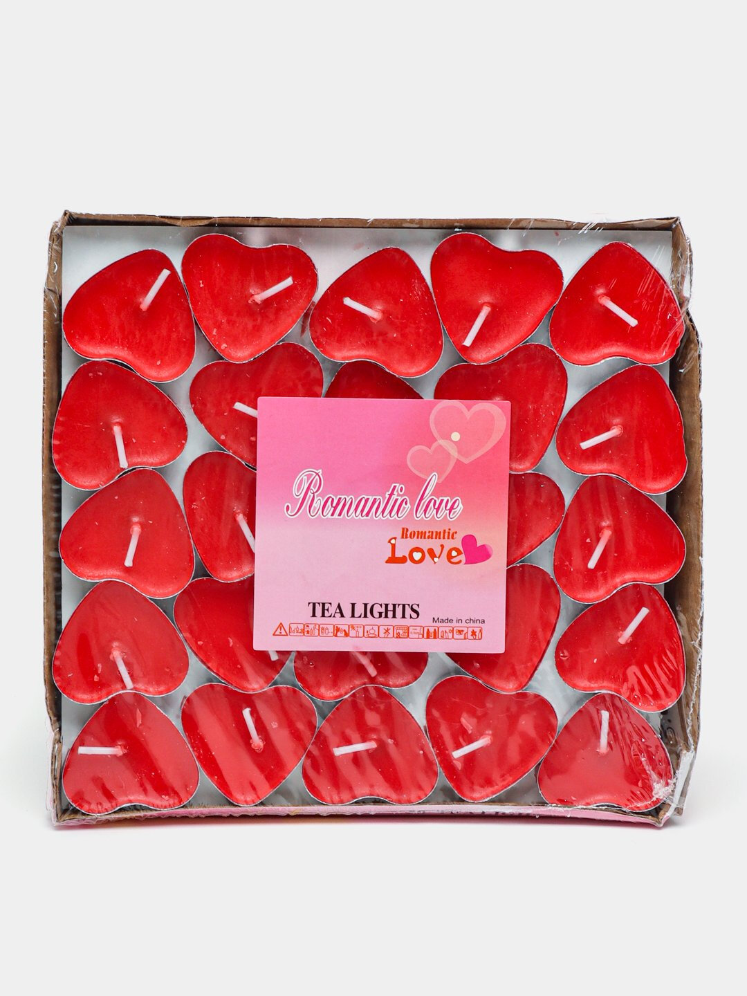 Свечи для романтического декора, беспламенные LED свечи, в форме сердца