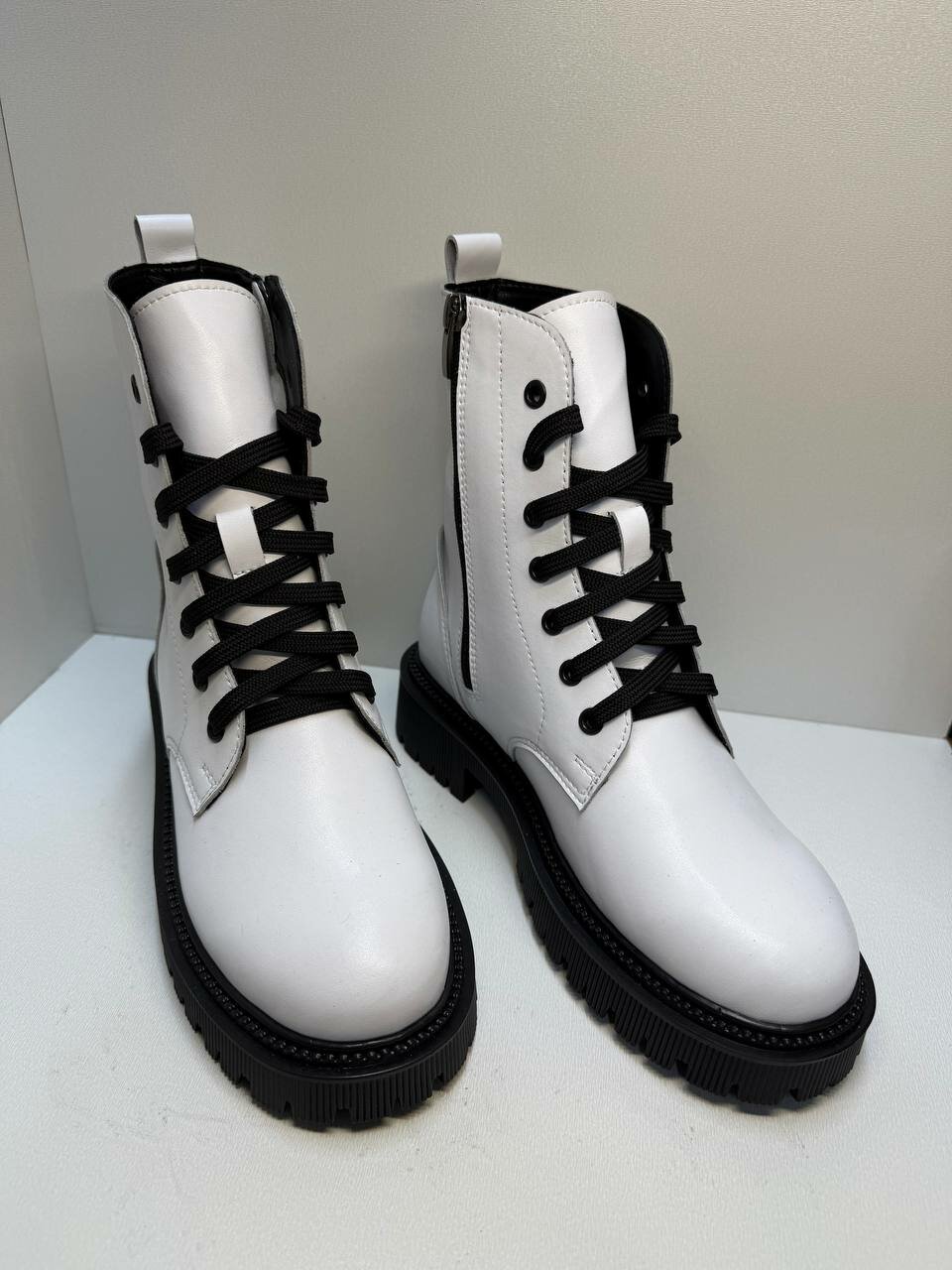 Ботинки, размер 38, белый