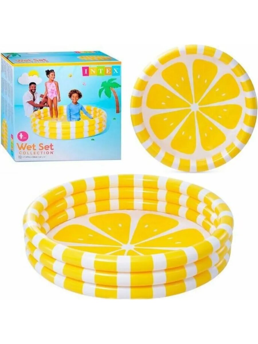 Бассейн надувной 58432NP 147 х 33 см 330л Лимон